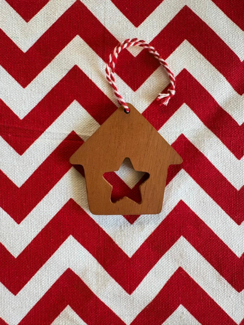 Tree Decor - Star House Ornament Natural
